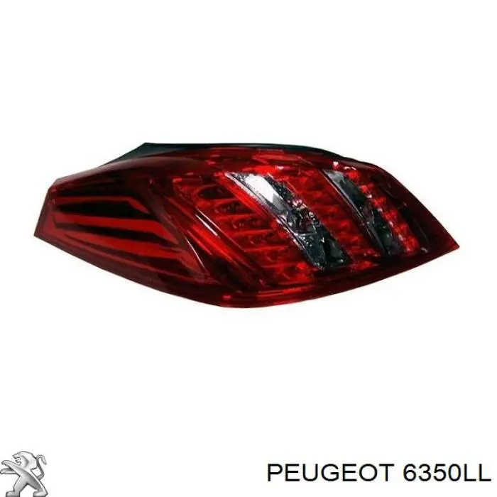 6350LL Peugeot/Citroen Lanterna traseira esquerda
