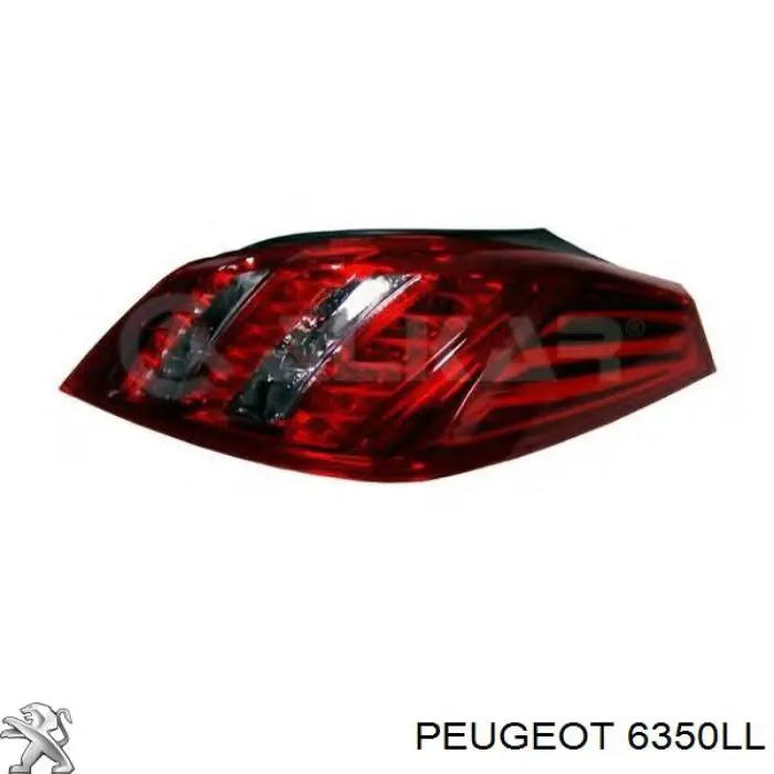 Lanterna traseira esquerda Peugeot/Citroen 6350LL preço, a partir de 244,42 USD