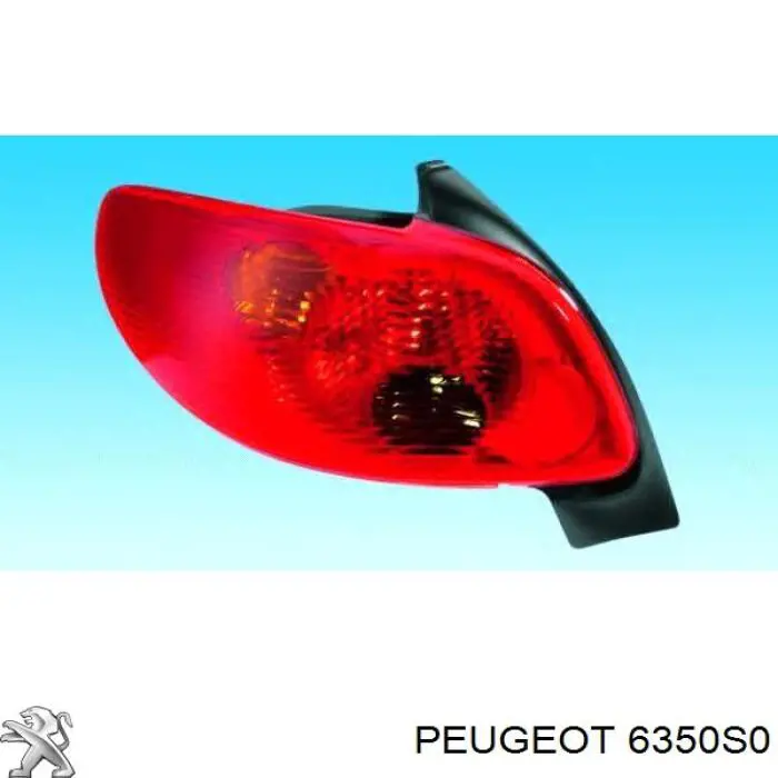 6350S0 Peugeot/Citroen Lanterna traseira esquerda