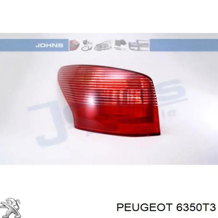 Compre 6350T3 Peugeot/Citroen Lanterna traseira esquerda externa