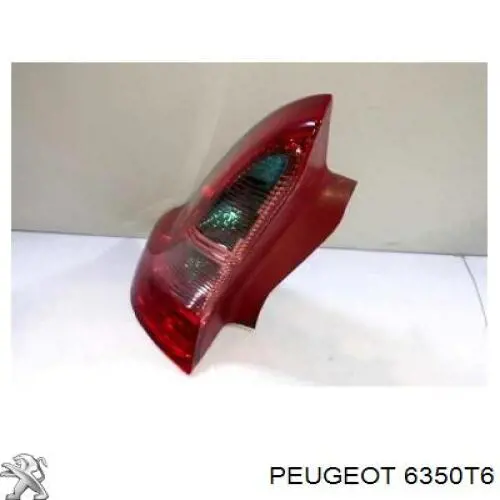 6350T6 Peugeot/Citroen Lanterna traseira esquerda