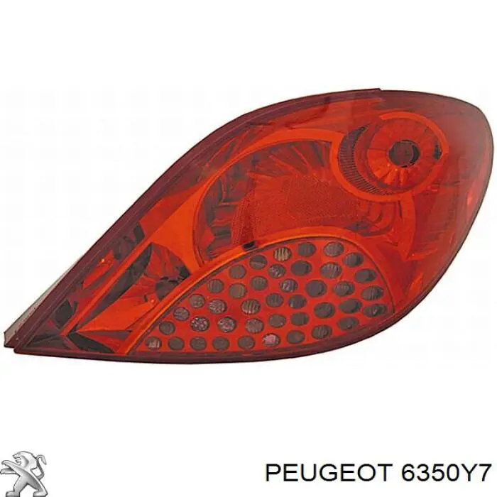 Lanterna traseira esquerda Peugeot/Citroen 6350Y7 preço, a partir de 71,63 USD
