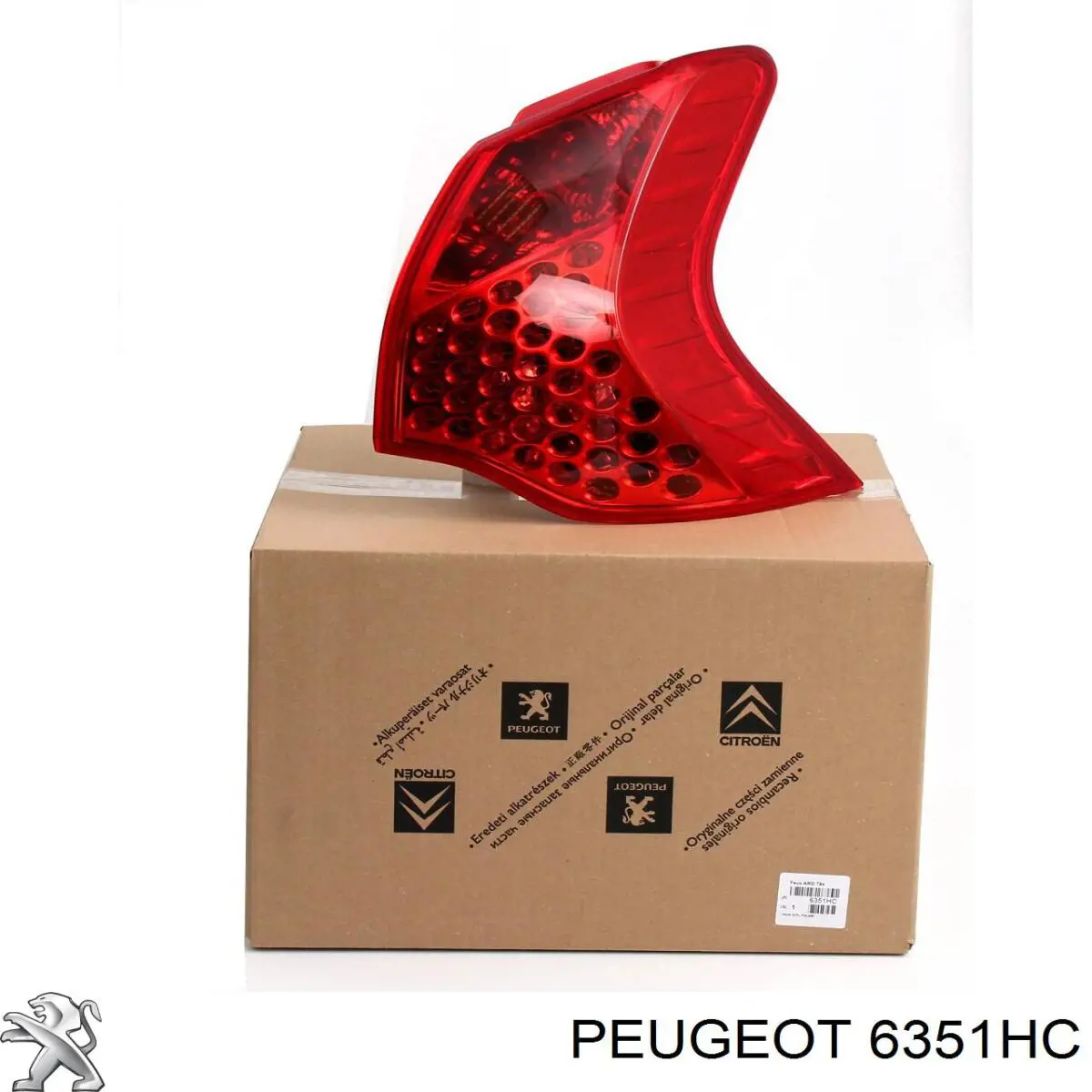6351HC Peugeot/Citroen Lanterna traseira direita externa