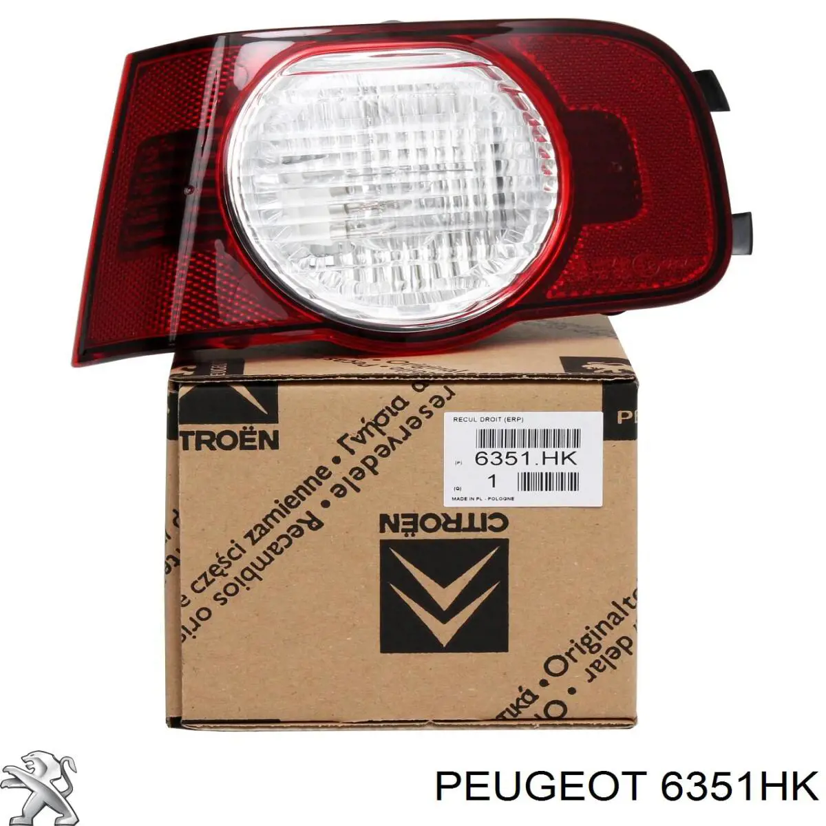 Compre 6351HK Peugeot/Citroen Lanterna do pára-choque traseiro direito