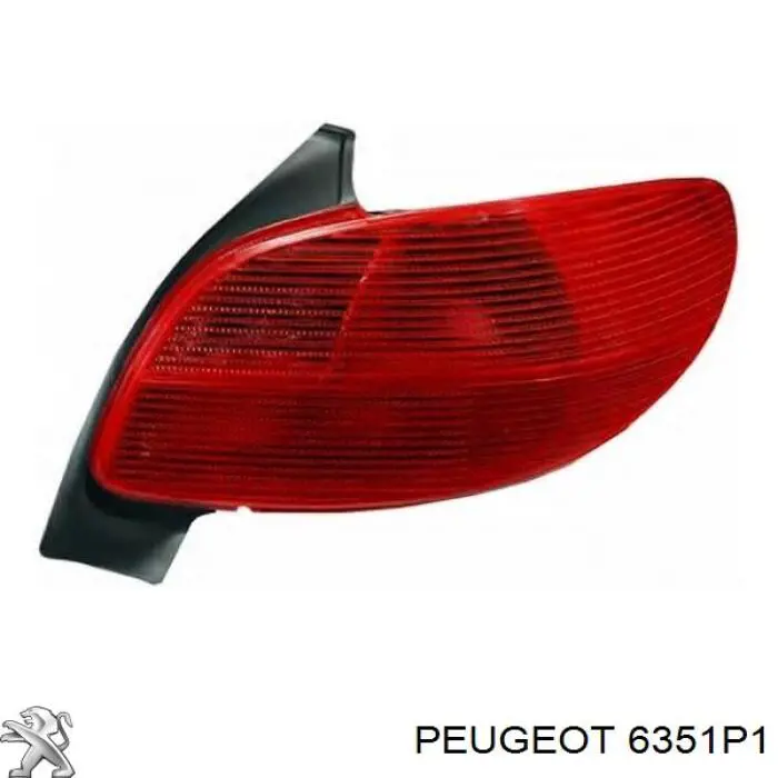Compre 6351P1 Peugeot/Citroen Lanterna traseira direita