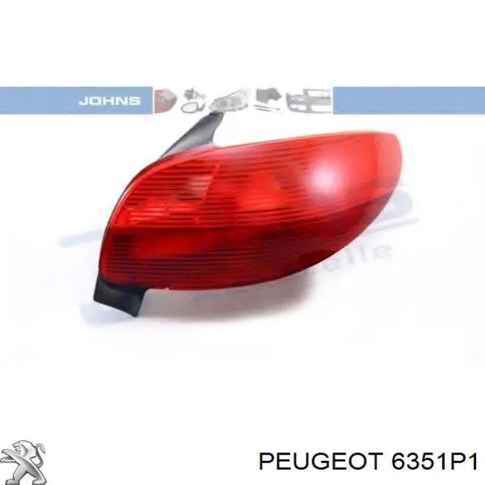 Lanterna traseira direita Peugeot/Citroen 6351P1 preço, a partir de 47,67 USD