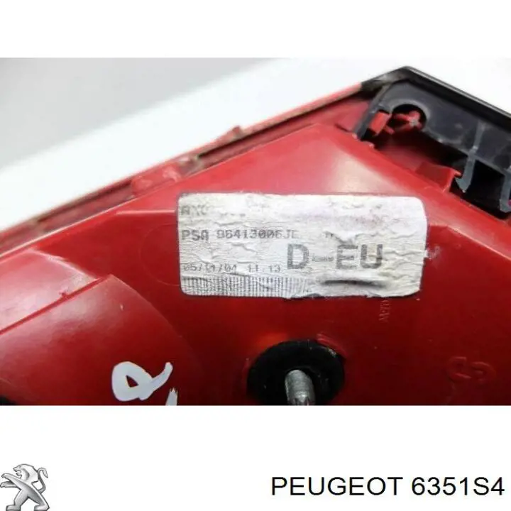 Compre 6351S4 Peugeot/Citroen Lanterna traseira direita interna