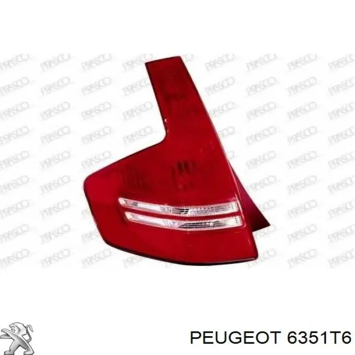 Lanterna traseira direita Peugeot/Citroen 6351T6 preço, a partir de 40,93 USD