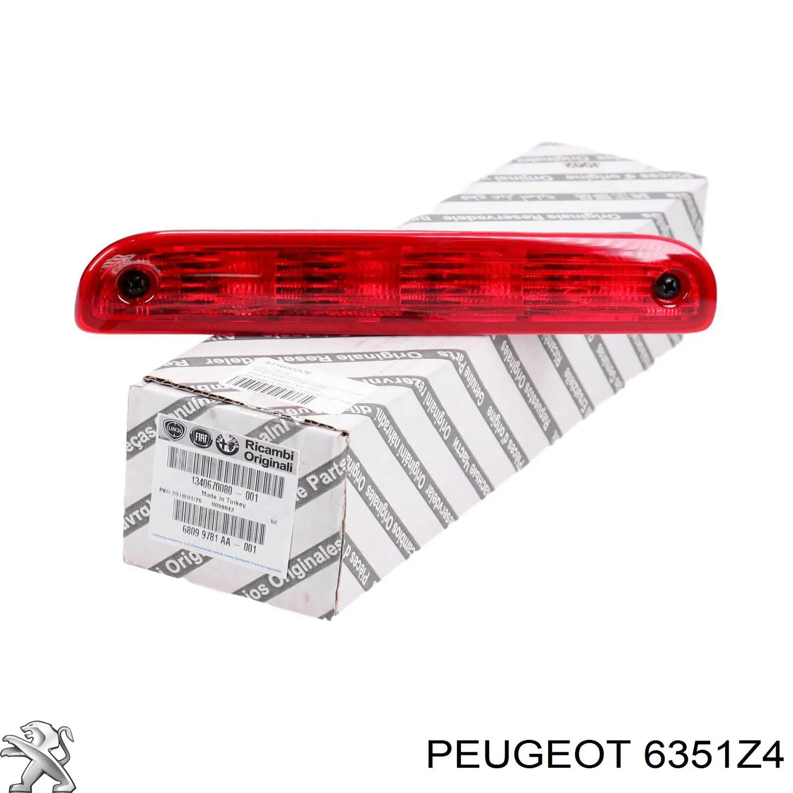 Sinal de parada traseiro adicional Peugeot/Citroen 6351Z4 preço, a partir de 45,79 USD