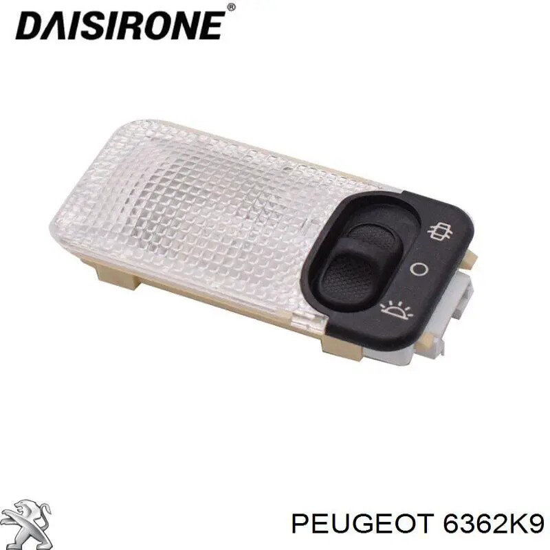 Compre 6362H2 Peugeot/Citroen Quebra-luz de iluminação de salão (de cabina)