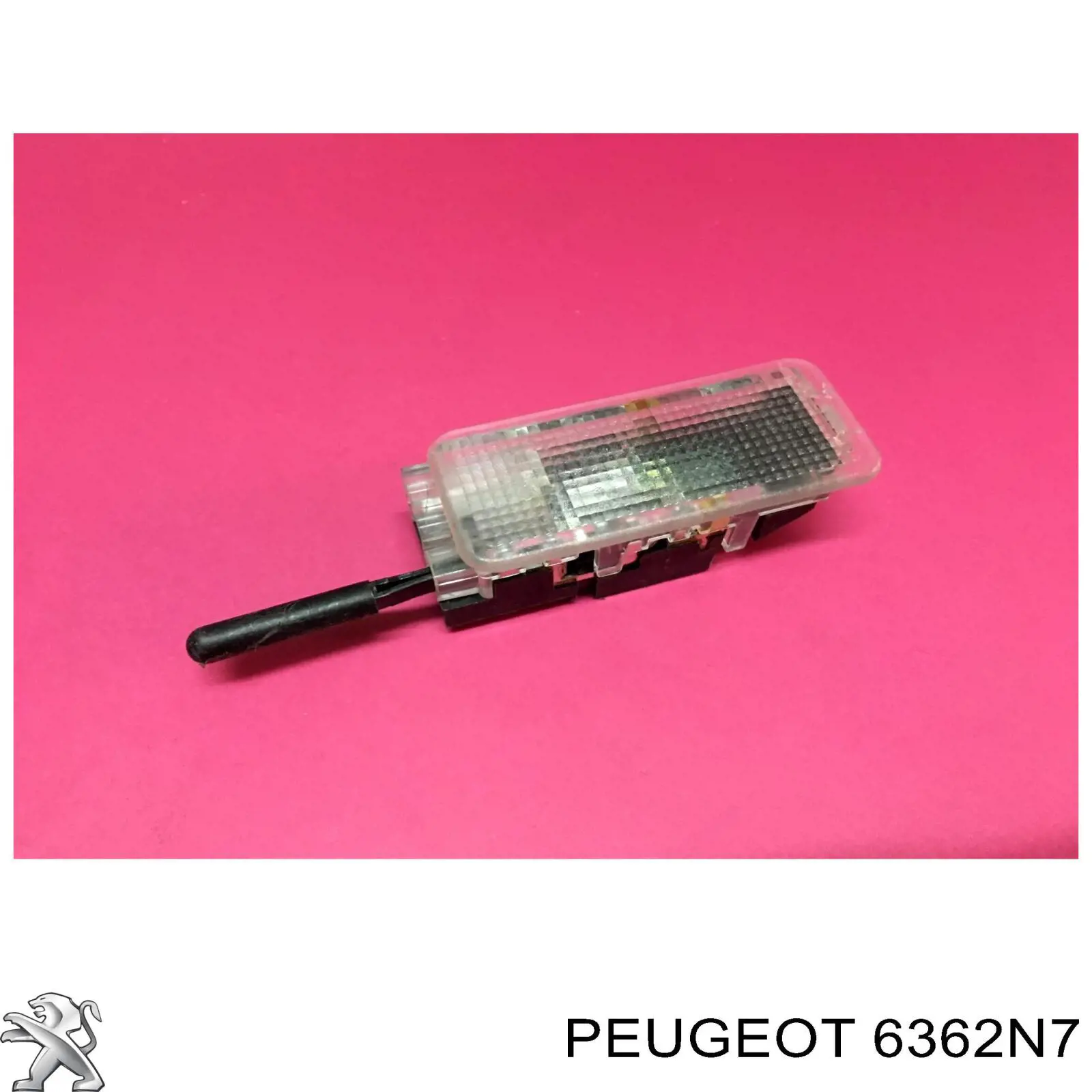 6362N7 Peugeot/Citroen Quebra-luz da luz de fundo de porta-luvas