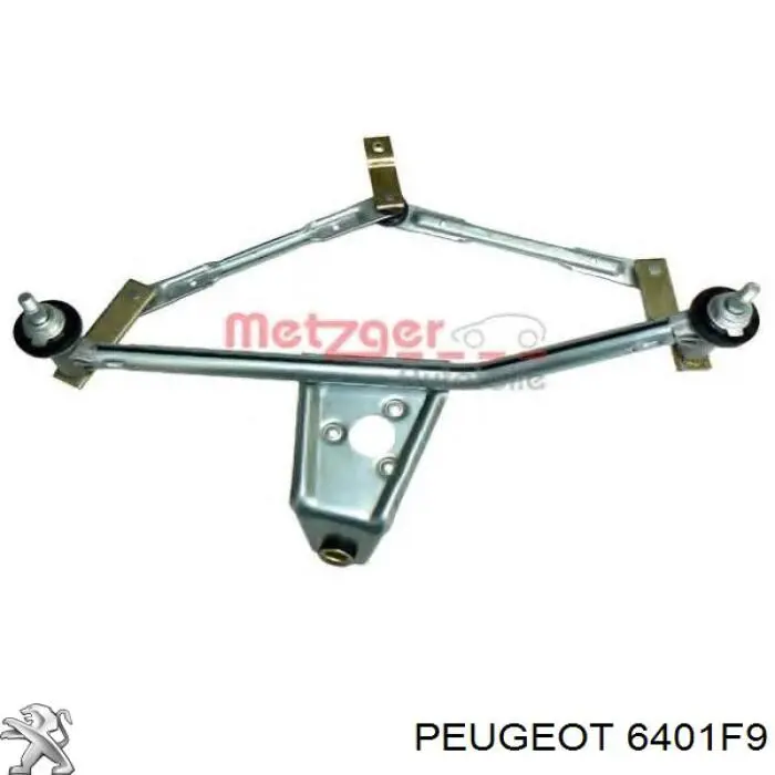 6401F9 Peugeot/Citroen Trapézio de limpador pára-brisas