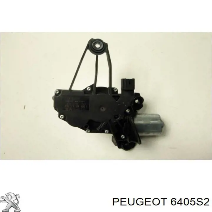 6405S2 Peugeot/Citroen Motor de limpador pára-brisas de vidro traseiro