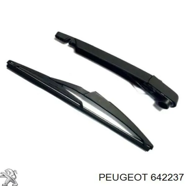 642237 Peugeot/Citroen Braço de limpa-pára-brisas de vidro traseiro