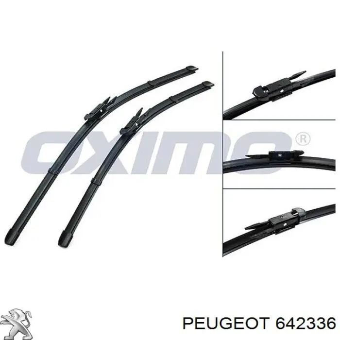 Limpa-pára-brisas do pára-brisas de passageiro Peugeot/Citroen 642336 preço, a partir de 15,40 USD