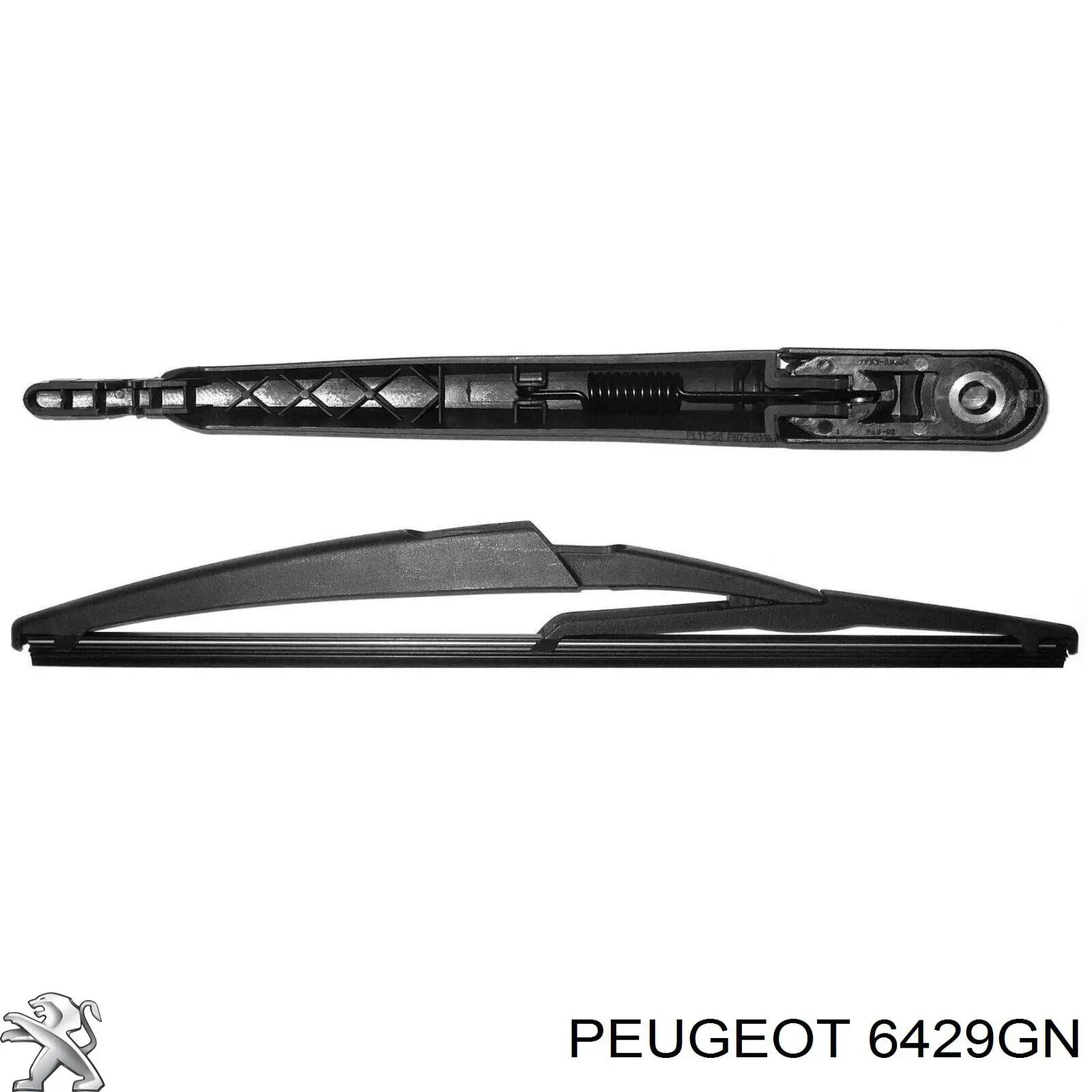 Braço de limpa-pára-brisas de vidro traseiro Peugeot/Citroen 6429GN preço, a partir de 13,17 USD
