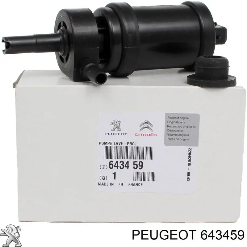 Compre 643459 Peugeot/Citroen Bomba do motor de fluido para lavador das luzes