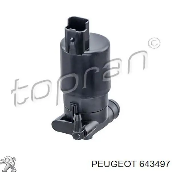 Bomba de motor de fluido para lavador de vidro dianteiro Peugeot/Citroen 643497 preço, a partir de 30,70 USD