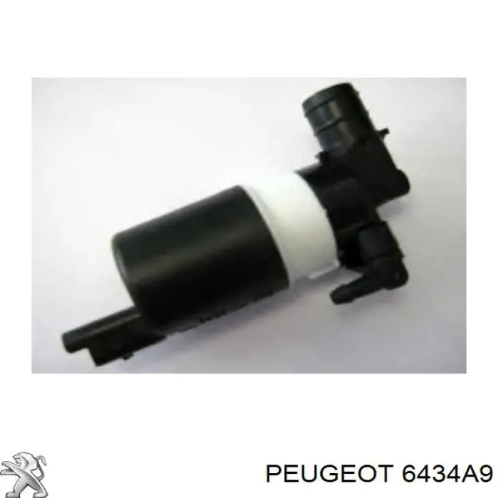 6434A9 Peugeot/Citroen Bomba de motor de fluido para lavador de vidro dianteiro