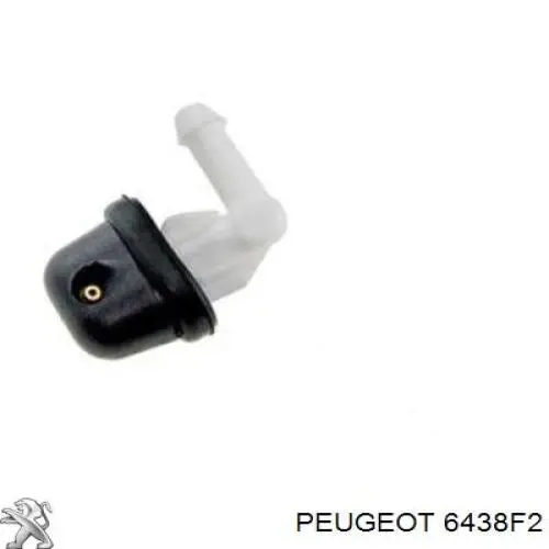 6438F2 Peugeot/Citroen Injetor de fluido para lavador de vidro traseiro