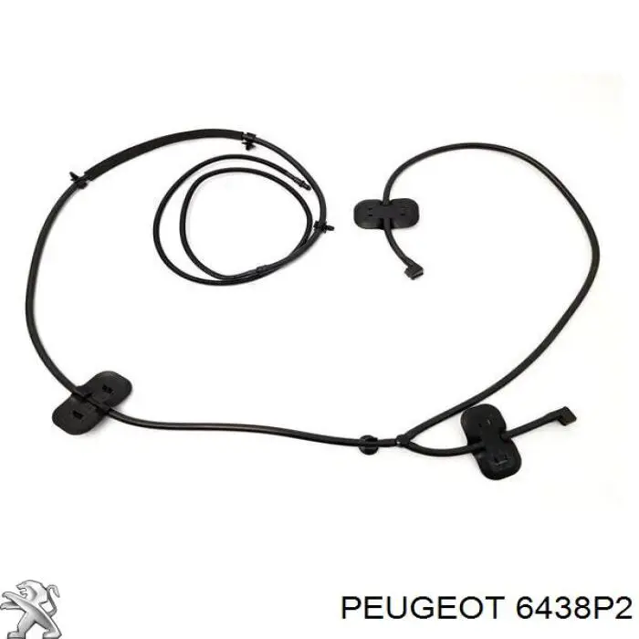 Compre 6438P2 Peugeot/Citroen Placa sobreposta do injetor de fluido para lavador da luz dianteira