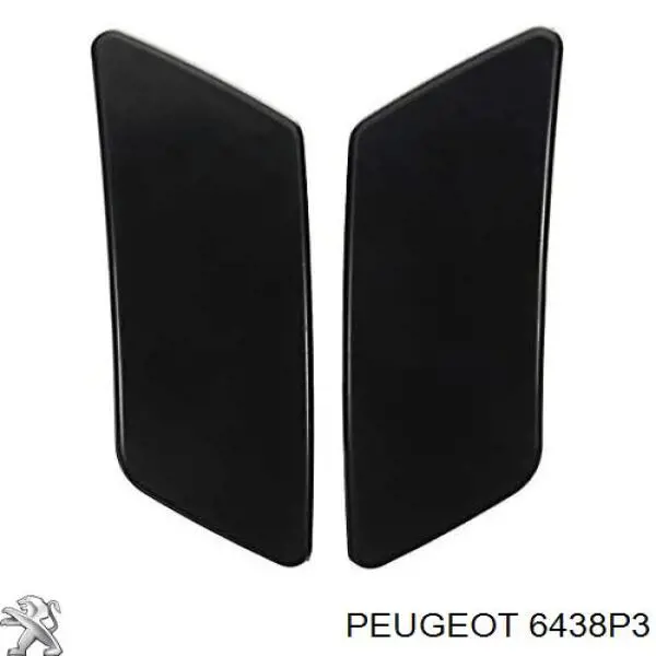 6438P3 Peugeot/Citroen Placa sobreposta do injetor de fluido para lavador da luz dianteira