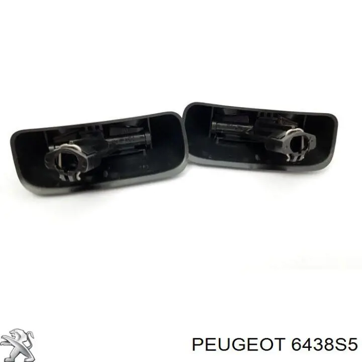 Placa sobreposta do injetor de fluido para lavador da luz dianteira 6438S5 Peugeot/Citroen