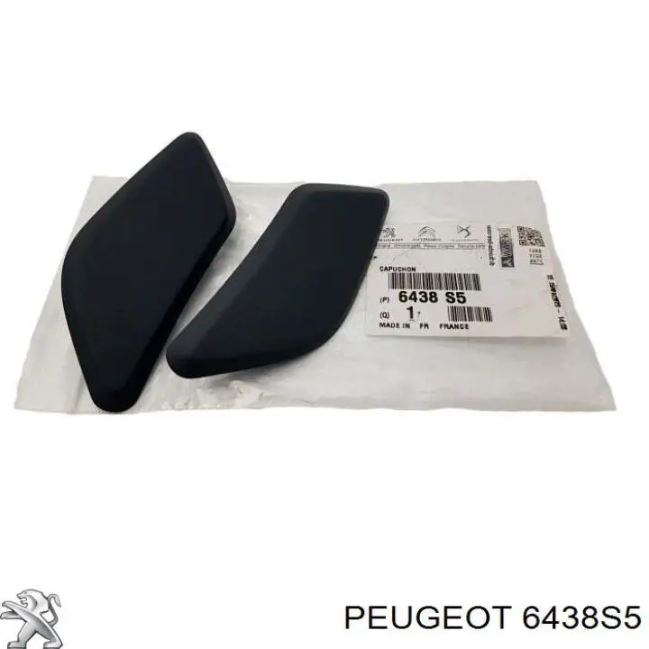 6438S5 Peugeot/Citroen Placa sobreposta do injetor de fluido para lavador da luz dianteira