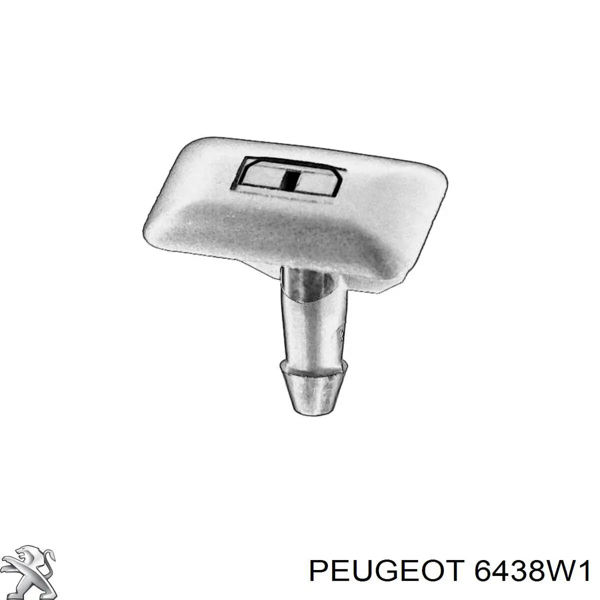 6438W1 Peugeot/Citroen Injetor de fluido para lavador de pára-brisas