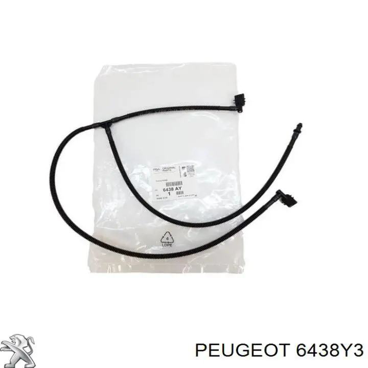 Compre 00006438Y3 Peugeot/Citroen Injetor de fluido para lavador de pára-brisas