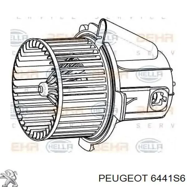 6441S6 Peugeot/Citroen Motor de ventilador de forno (de aquecedor de salão)