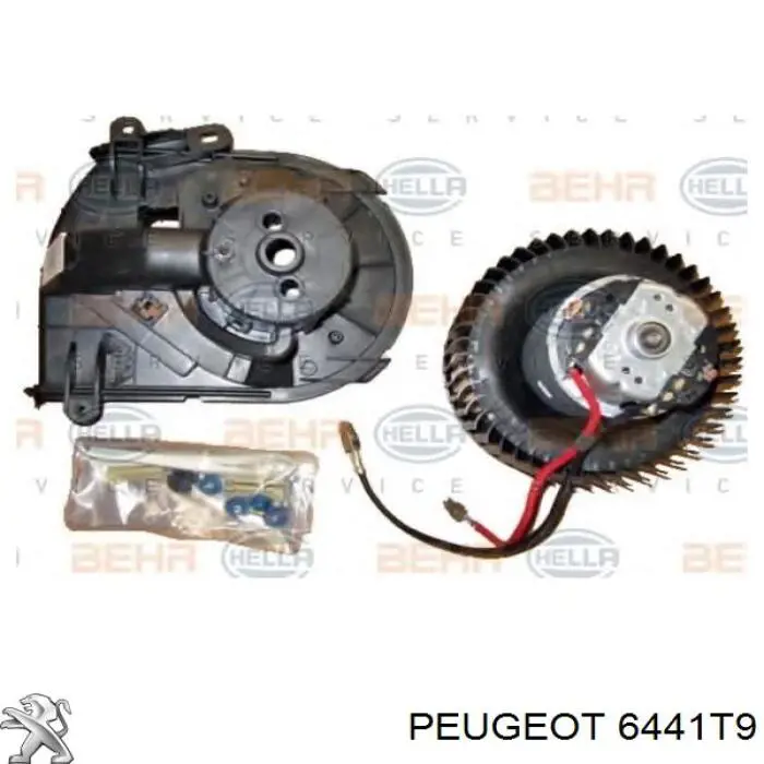 6441T9 Peugeot/Citroen Motor de ventilador de forno (de aquecedor de salão)