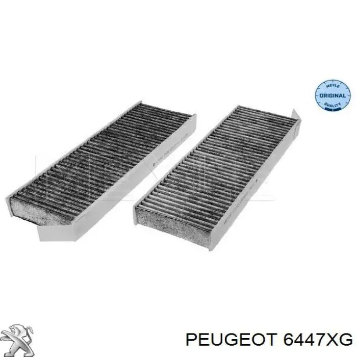 Filtro de salão Peugeot/Citroen 6447XG preço, a partir de 14,11 USD