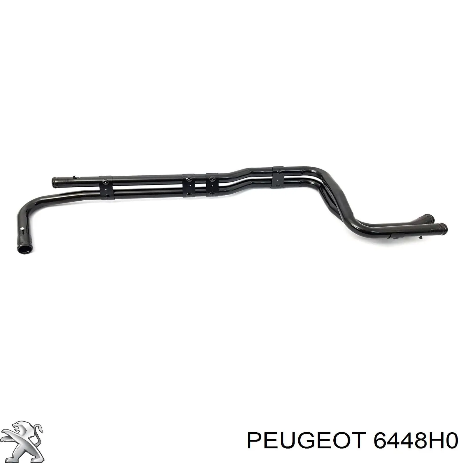 6448H0 Peugeot/Citroen Mangueira do radiador de aquecedor (de forno), dupla