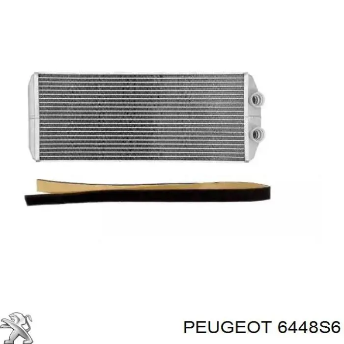 6448S6 Peugeot/Citroen Radiador de forno (de aquecedor)
