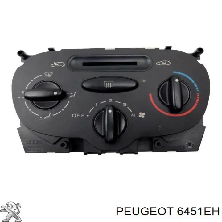 6451EH Peugeot/Citroen Unidade de controlo dos modos de aquecimento/condicionamento