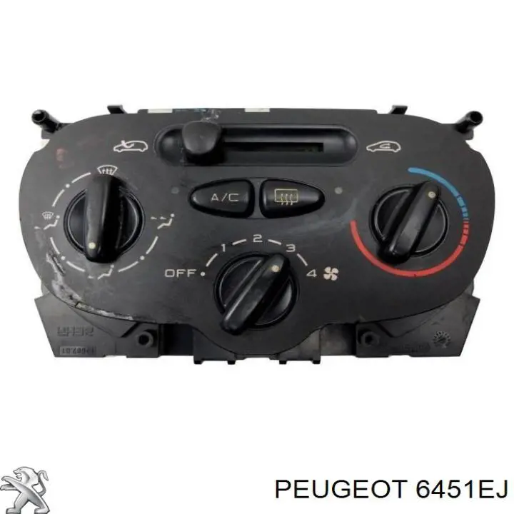 Unidade de controlo dos modos de aquecimento/condicionamento para Peugeot 206  2A/C