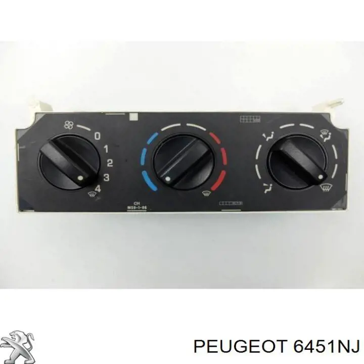 6451NJ Peugeot/Citroen Unidade de controlo dos modos de aquecimento/condicionamento