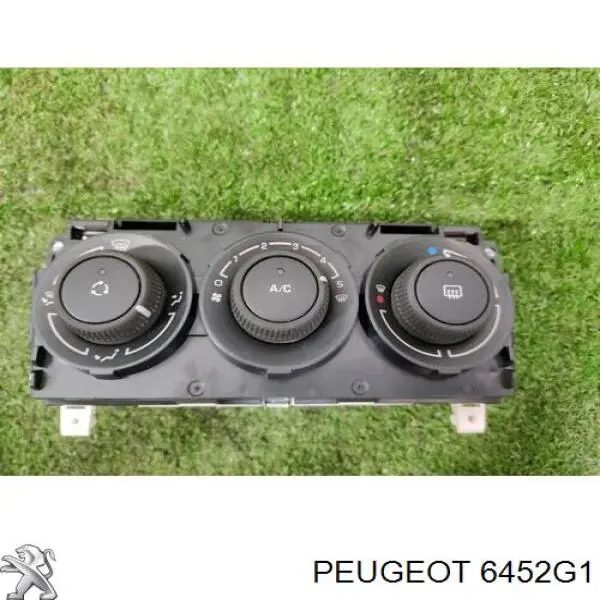 6452G1 Peugeot/Citroen Unidade de controlo dos modos de aquecimento/condicionamento