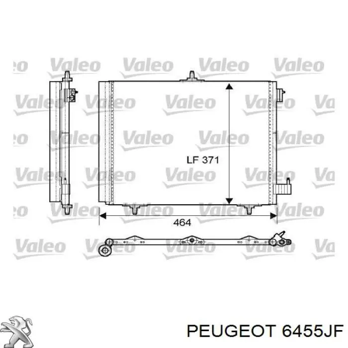 Radiador de aparelho de ar condicionado Peugeot/Citroen 6455JF preço, a partir de 35,75 USD