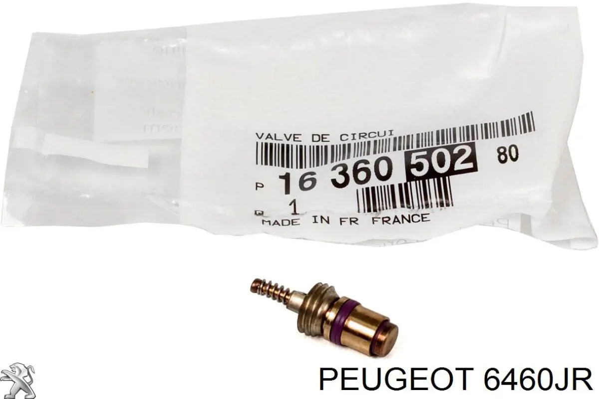 Válvula de reabastecimento de aparelho de ar condicionado Peugeot/Citroen 6460JR preço, a partir de 6,03 USD