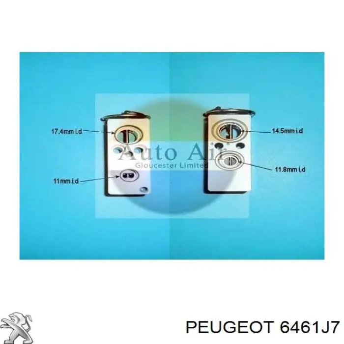 Válvula TRV de aparelho de ar condicionado Peugeot/Citroen 6461J7 preço, a partir de 51,59 USD