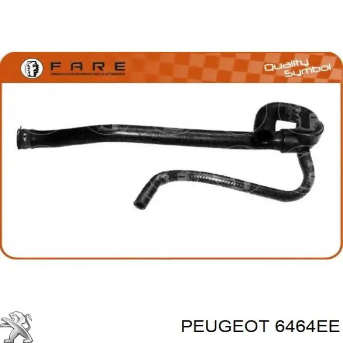 Compre 6464EE Peugeot/Citroen Mangueira do radiador de aquecedor (de forno), linha de combustível de retorno