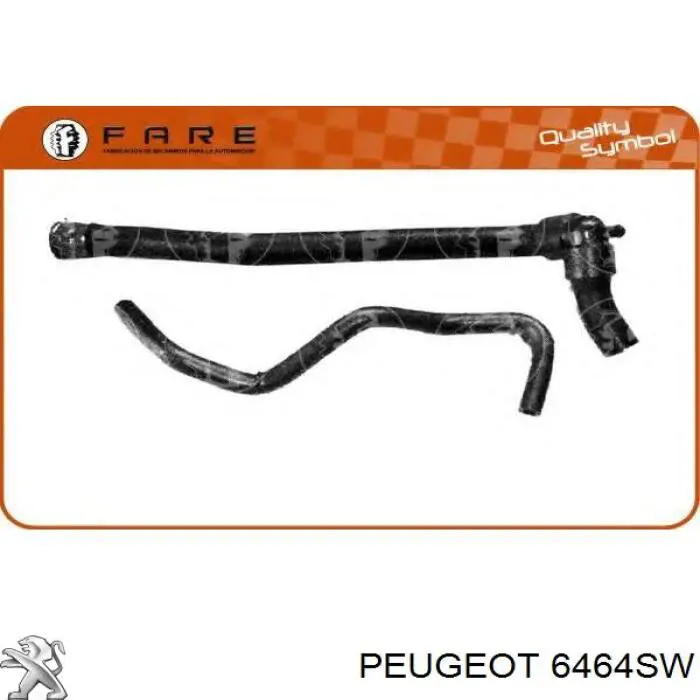 Compre 6464SW Peugeot/Citroen Mangueira do radiador de aquecedor (de forno), linha de combustível de retorno