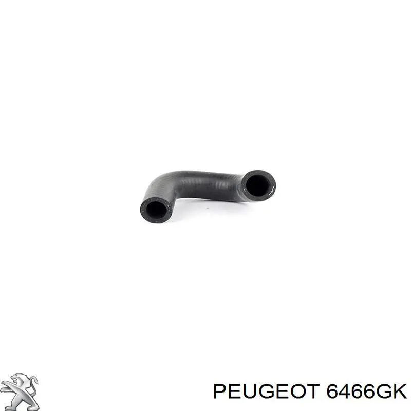 6466GK Peugeot/Citroen Mangueira do radiador de aquecedor (de forno), dupla
