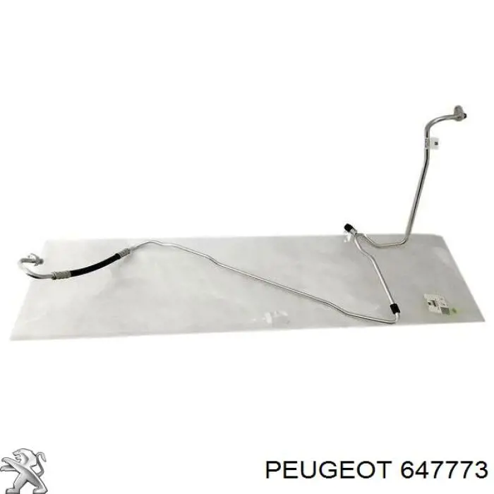 647773 Peugeot/Citroen Mangueira de aparelho de ar condicionado, desde o radiador até o vaporizador