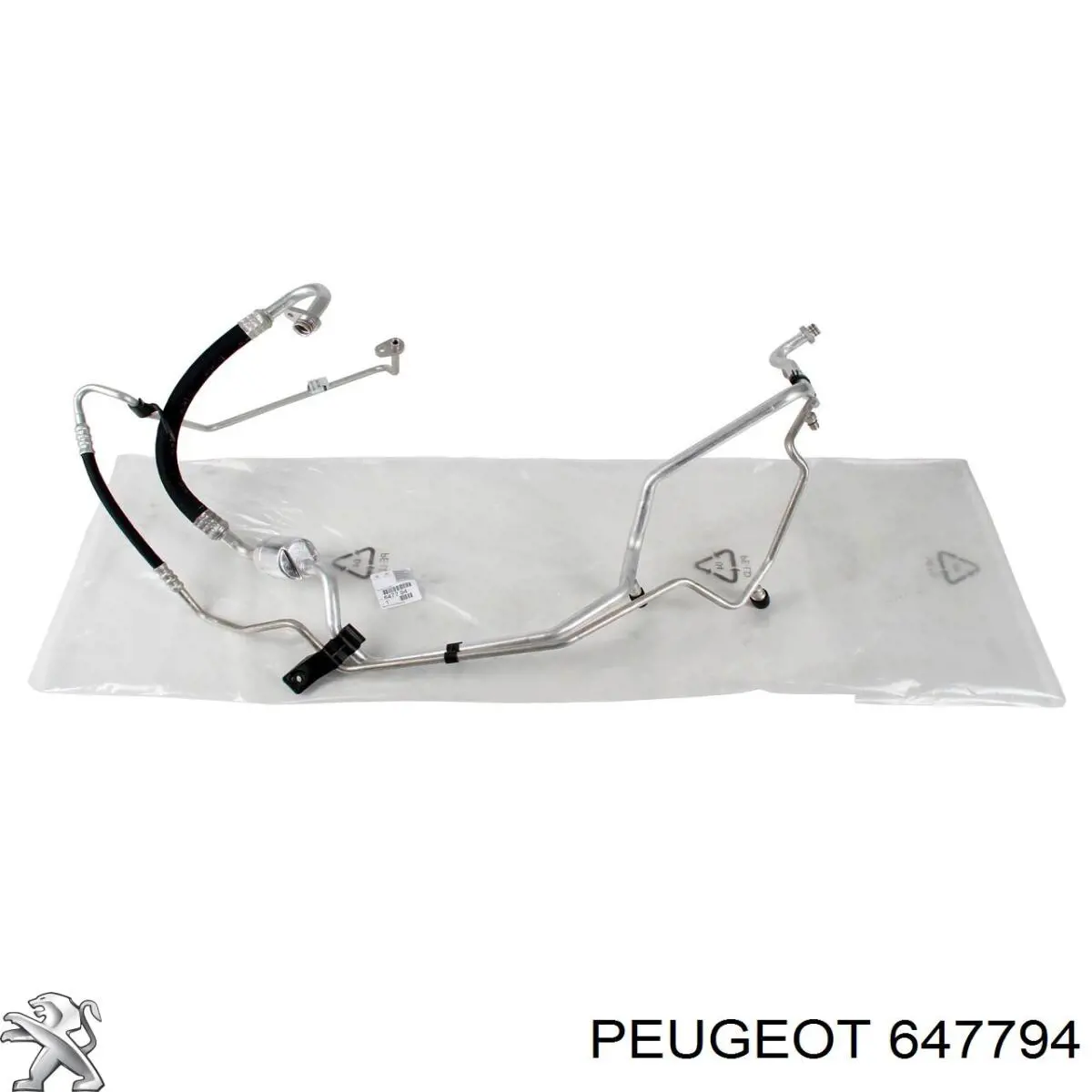 647794 Peugeot/Citroen Mangueira de aparelho de ar condicionado, desde o vaporizador até o compressor