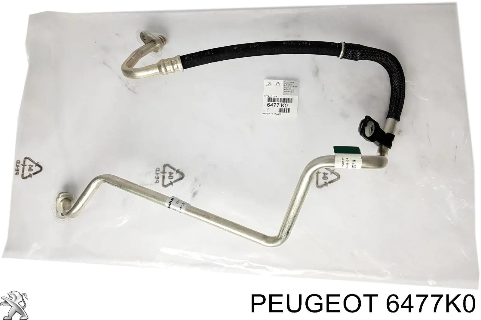 Mangueira de aparelho de ar condicionado, desde o compressor até o radiador Peugeot/Citroen 00006477K0 preço, a partir de 66,67 USD