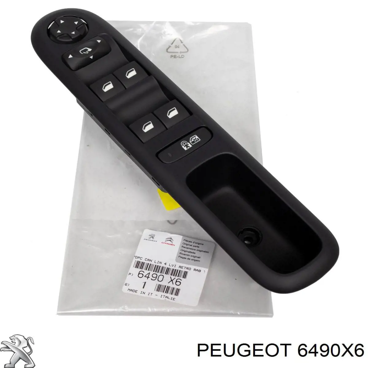 Unidade de botões dianteira esquerda de controlo de elevador de vidro Peugeot/Citroen 6490X6 preço, a partir de 121,09 USD