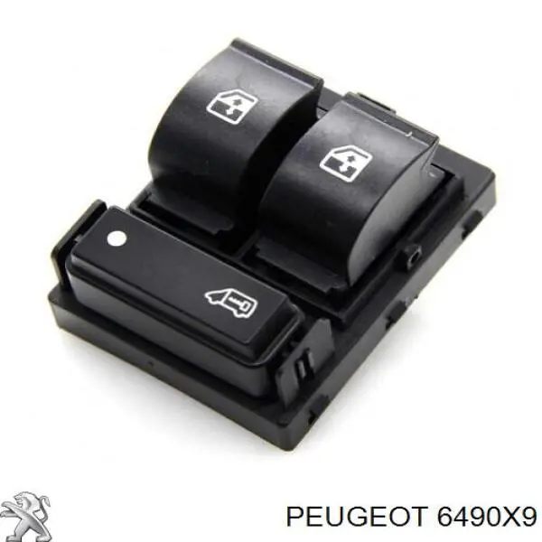 Unidade de botões dianteira esquerda de controlo de elevador de vidro Peugeot/Citroen 6490X9 preço, a partir de 56,18 USD